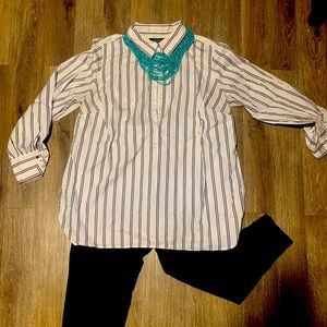 Lauren 1/2 Button Dress Shirt